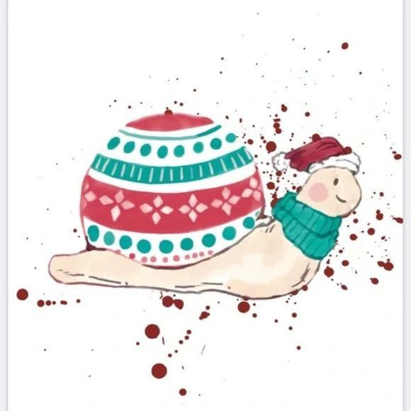 Christmas Animal Wall Art Winter Holiday Turtle in sweater home decor art Print - Picture 4 of 4